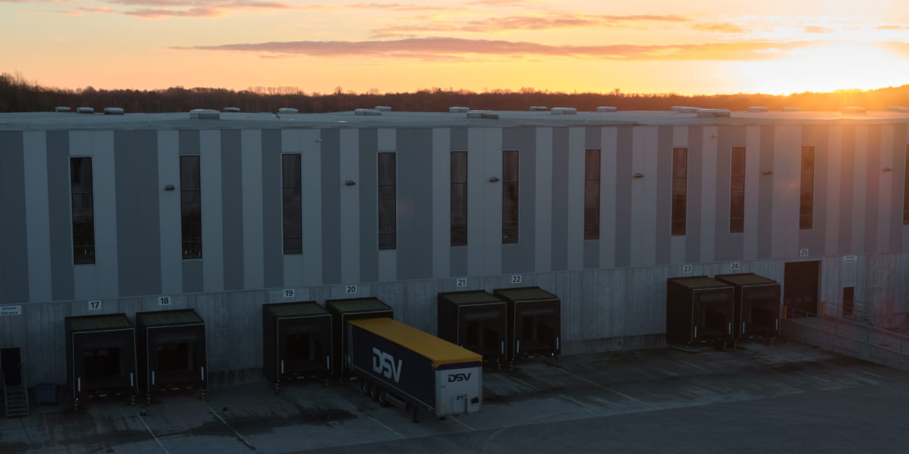 Truck at a terminal loading goods